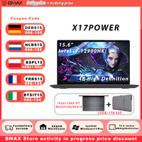 BMAX X17 Power Windows 11 Pro 2025 Gaming Laptop Intel i9 12900 HK32GB Memory 1TB SSD 15.6-inch Lightweight Notebook Bluetooth 5.