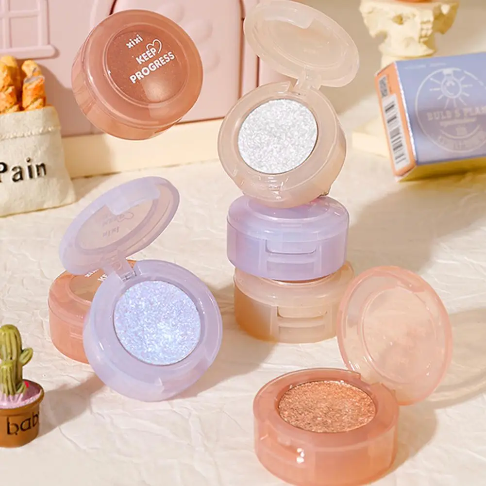 Monochrome Glitter Eyeshadow Pearlescent Highlighter Makeup Shiny Bright Diamond Palette Eye Makeup Powder Shadow Cosmetics N1g6