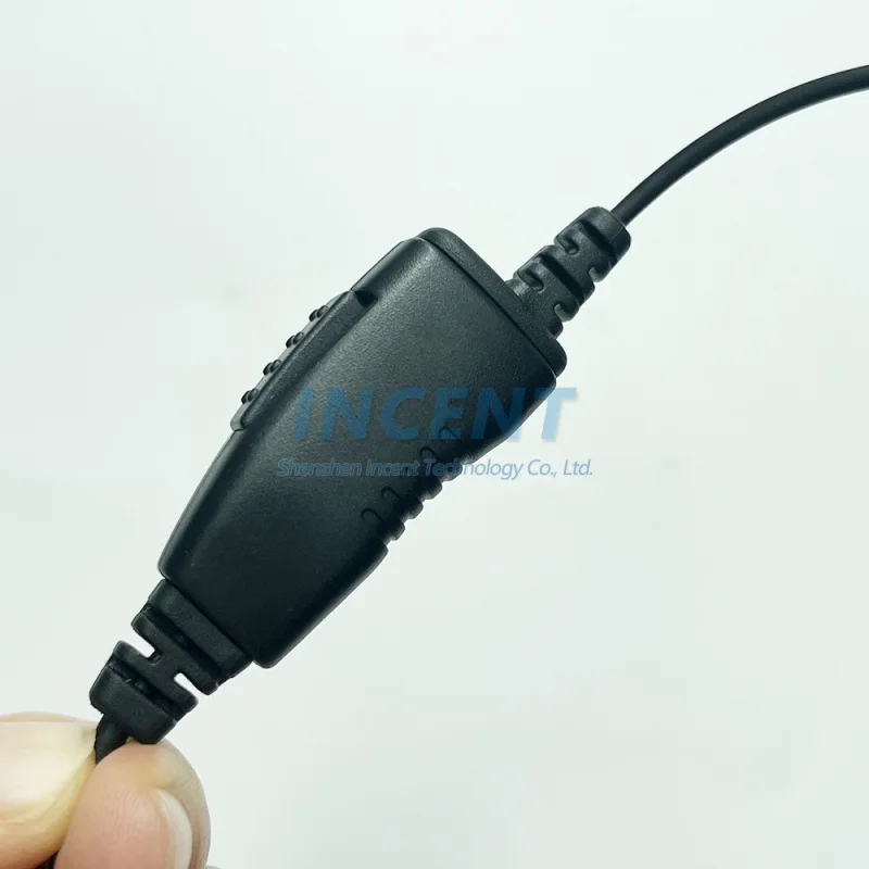 VOIONAIR 2 Buah Headset Kait Telinga G Earphone Lubang Suara Mikrofon PTT In-Line untuk Motorola CLP1010e CLP107e CLP446e Radio Seri CLPe