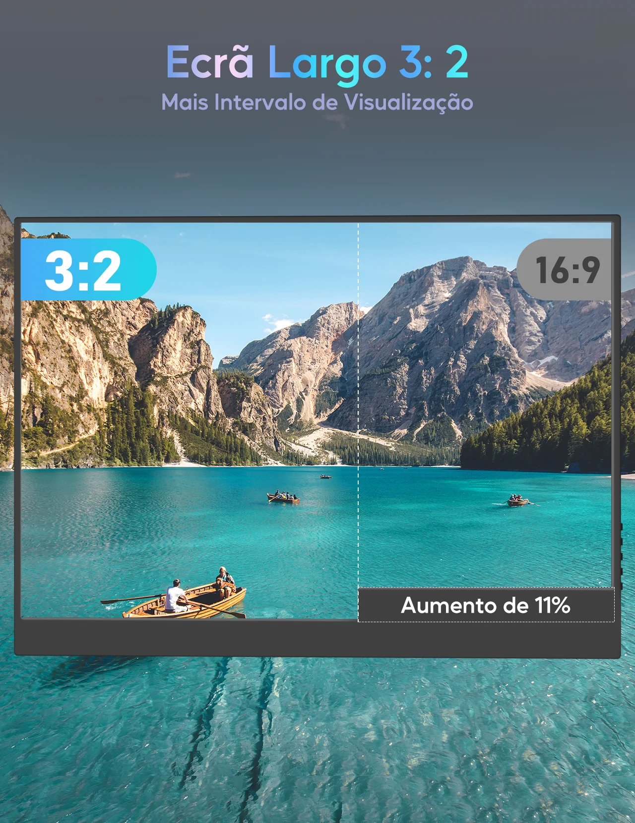 Amoudo 14 بوصة شاشة الكمبيوتر المحمول موسع 2160 * 1440P IPS شاشة محمولة مع منفذ USB-C HDMI لنظام التشغيل Windows Mac Switch PS5 Xbox