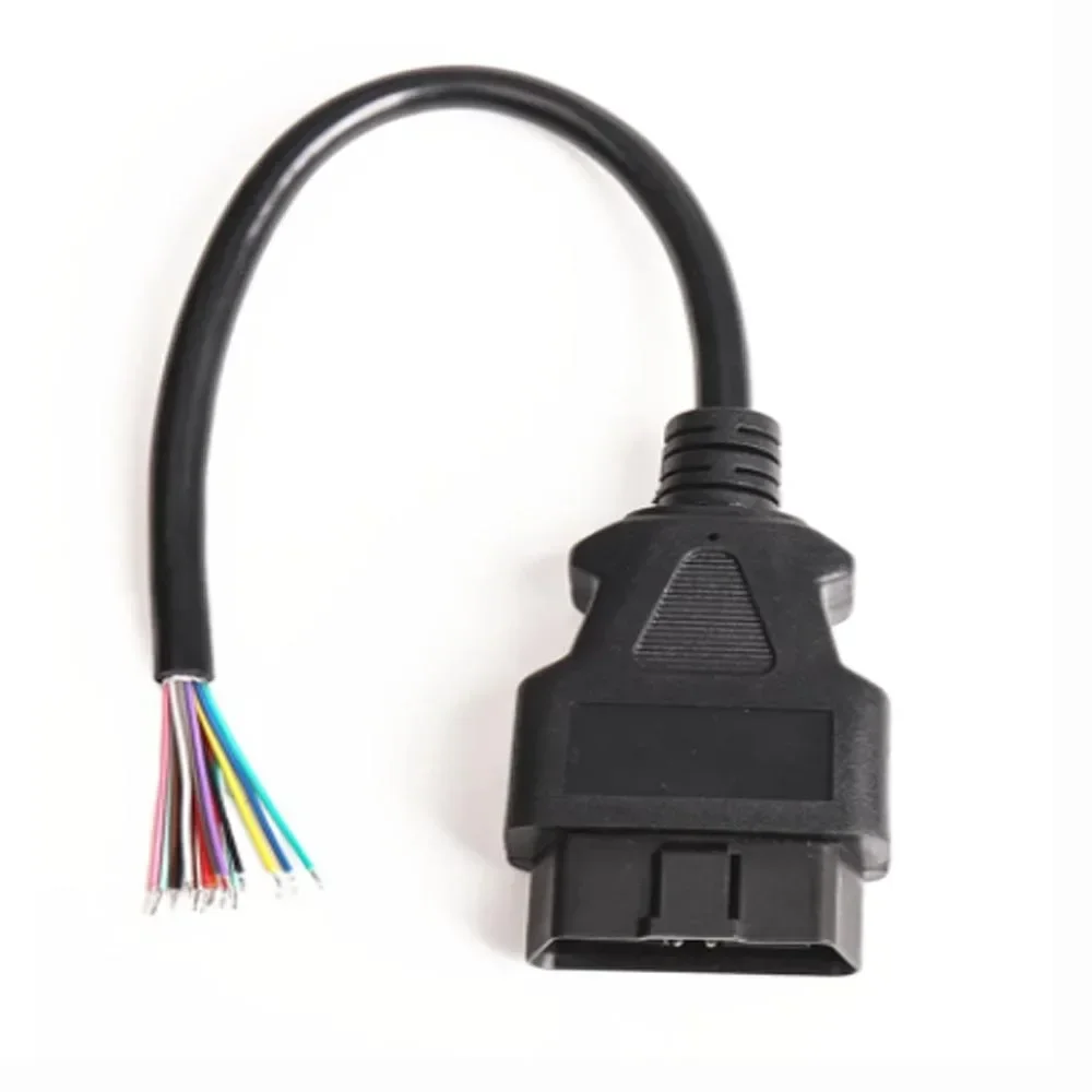 30CM Length Hot Sale OBD2 16Pin Female male Connector to Opening OBD Cable OBDII OBD-ii ODB2 16 Pin OBD 2 Adaptor