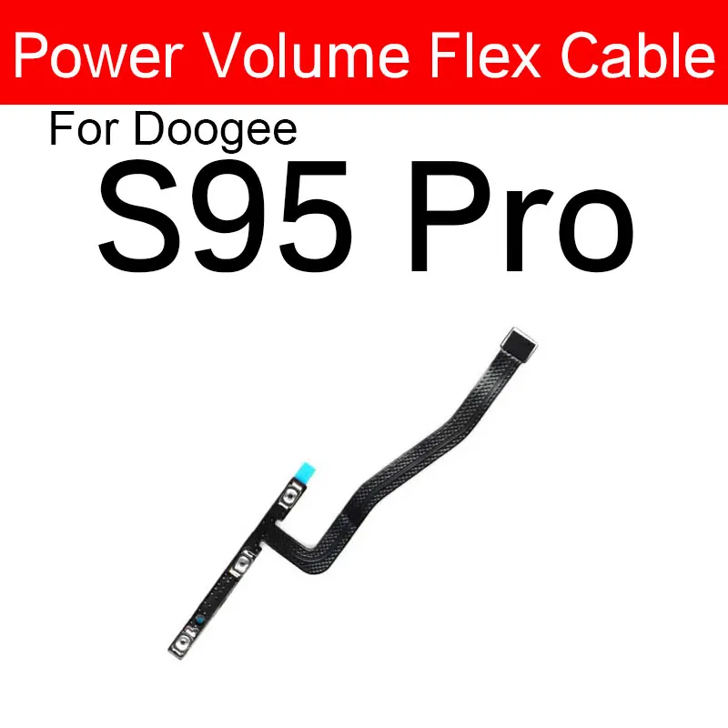 Power Volume Button&Mainboard FlashLight Flex Cable For Doogee S95 Pro Buzzer Camera Lens Mic Charger Board USB Waterproof Plug