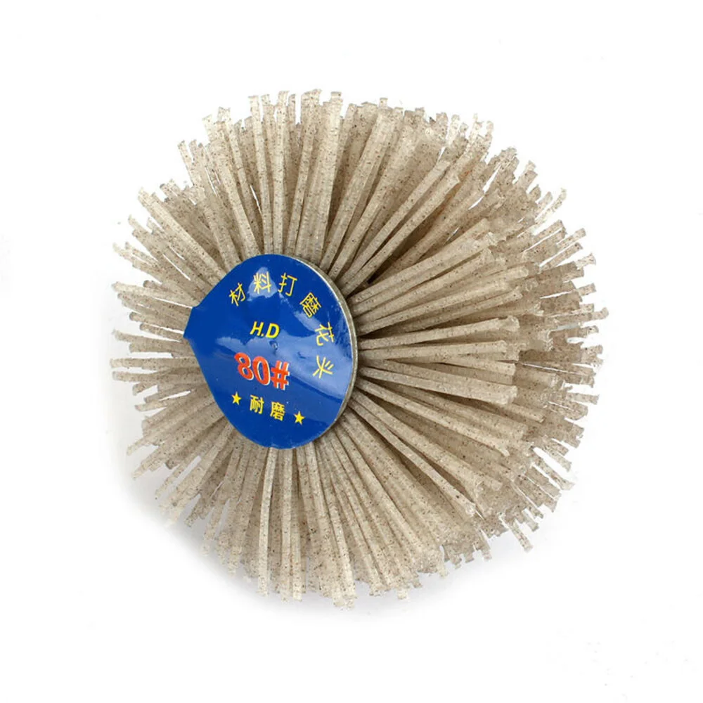 

80-600Grit Grinding Wheel Brush 80mm Tool Woodwork 1pc Abrasive Buffing Disc Nylon Polishing Rotary Industrial