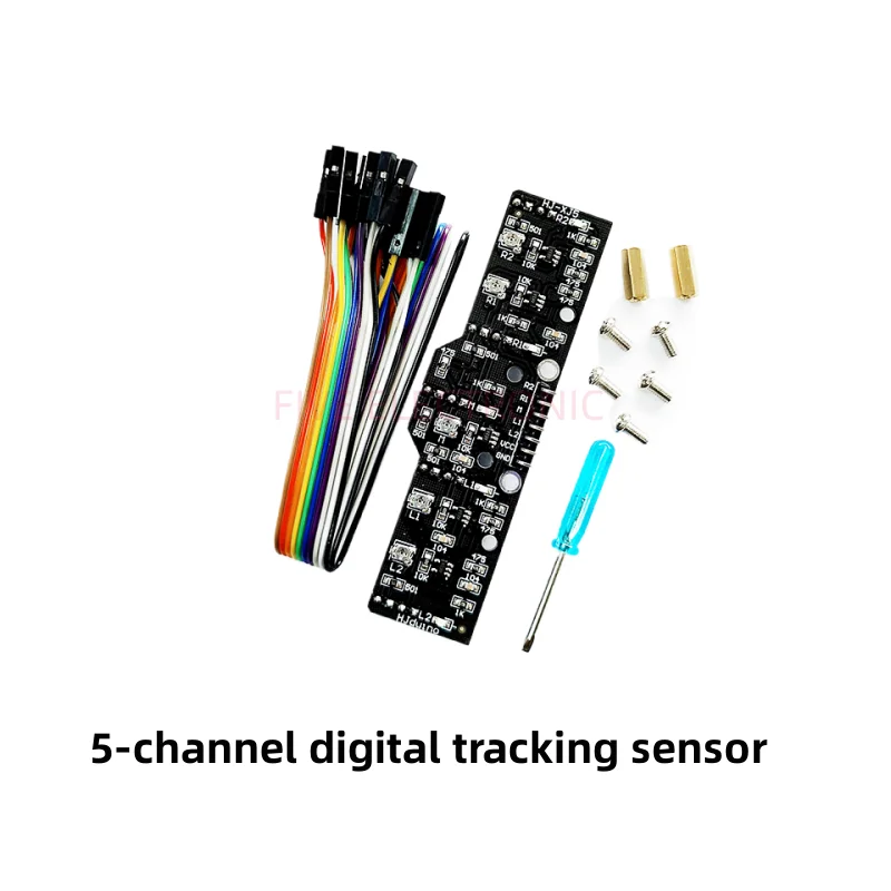 

5-Channel Grayscale Line Inspection Module Photoelectric Line-Seeking Color Recognition Competition Dedicated