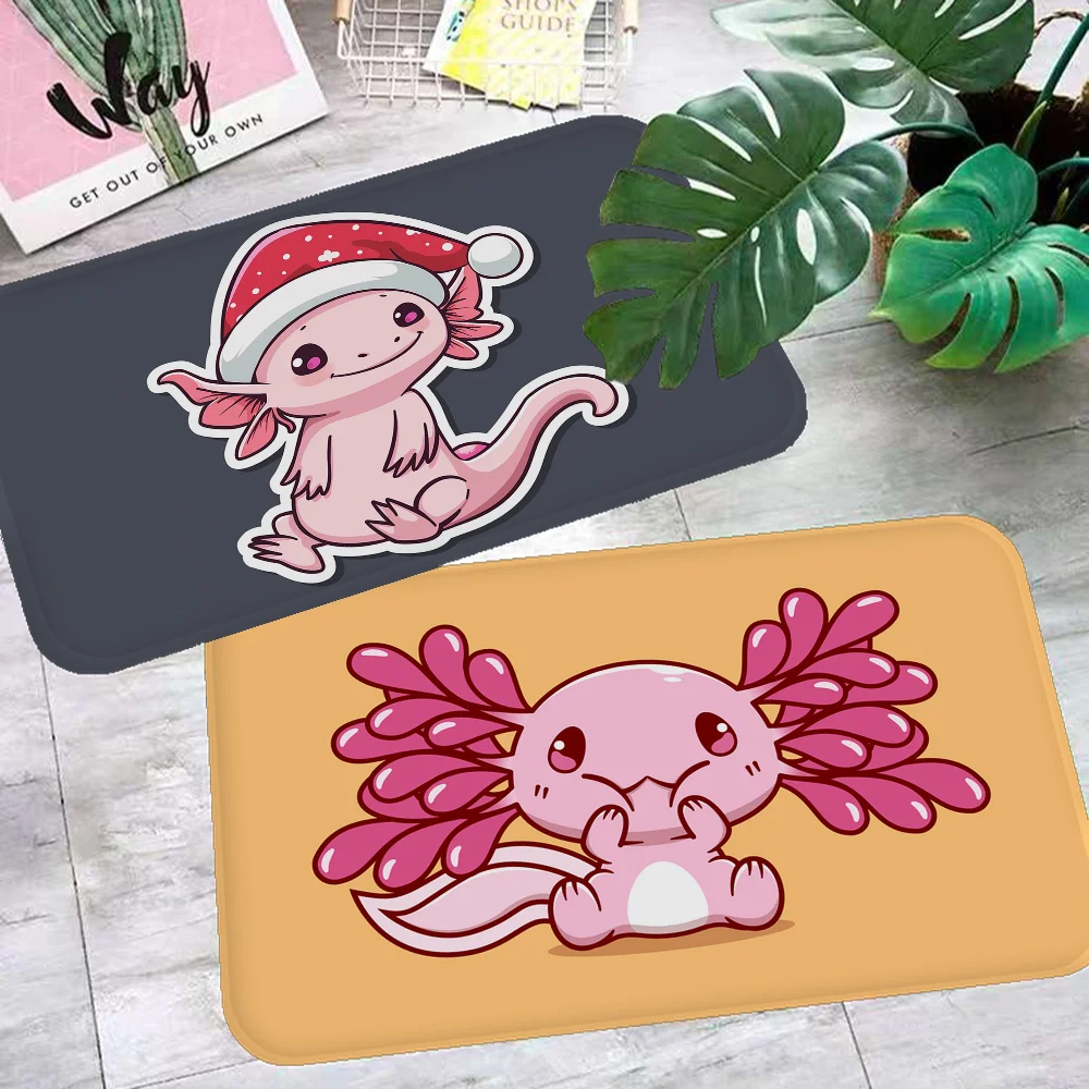 

Axolotl Art Door Mat Cheaper Anti-slip Modern Living Room Balcony Printed Bedside Mats