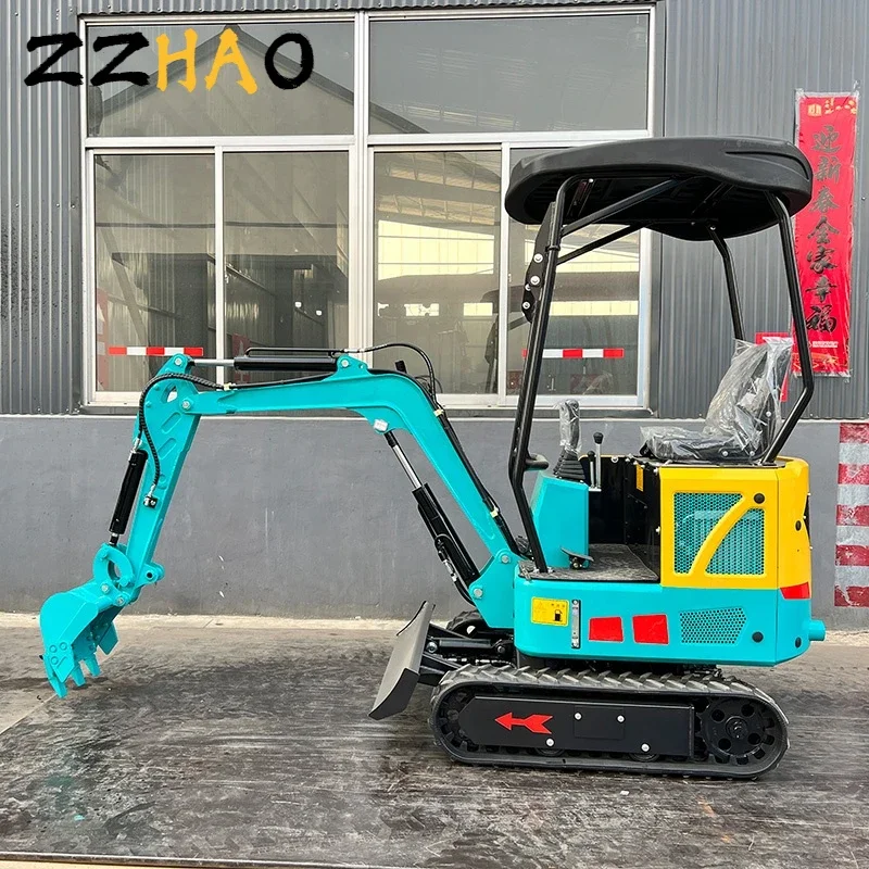 China Kleine Hydraulische Rupsmachine Machine Graafmachine Minigraafmachine 1 Ton Minibagger Bagger Digger Minigraafmachine