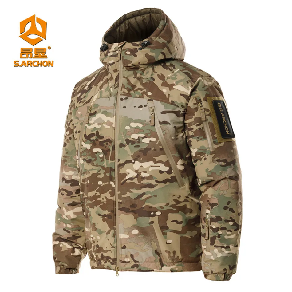 Outdoor Heavyweight L7 Tactical Cotton Jacket Men's Windproof and Waterproof Windbreaker Military CP Camouflage Coat