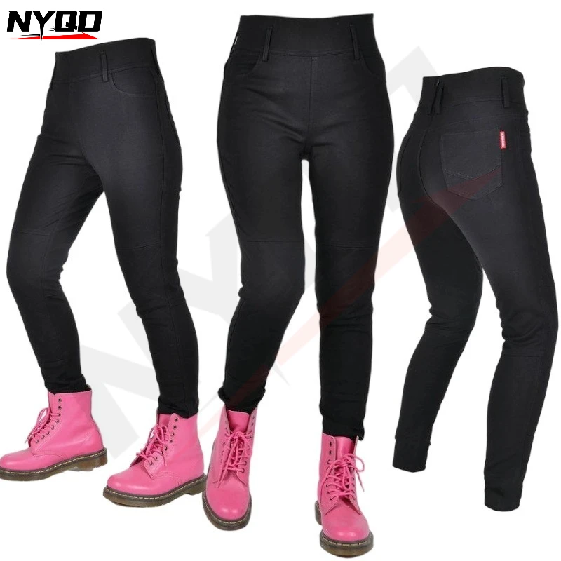 Women's Motorcycle Riding Pants All Season Fitted Abrasion Resistant Protective Armor