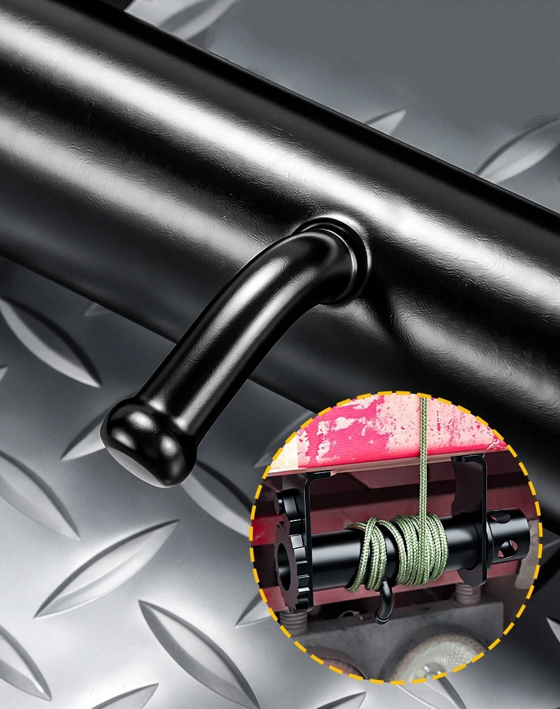 Professionelle Spannwinde zum Anschrauben am LKW, Seilspanner, Spanngurt, Befestigungsgurte, Bündelzubehör, praktische Schiebewinde – Detail 6