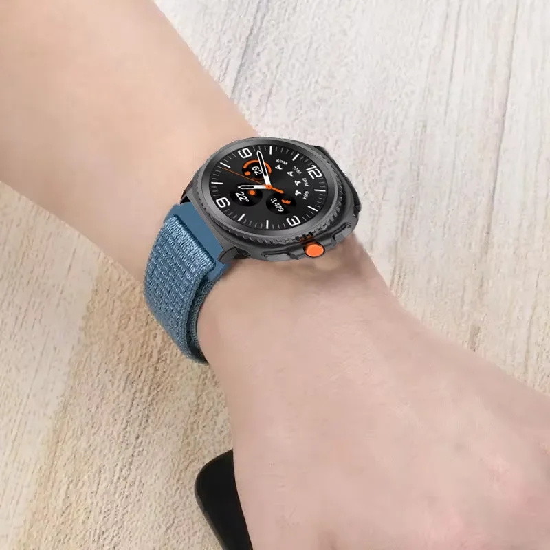 Esportes náilon loop banda para samsung galaxy watch 8 40mm 44mm 8 clássico 46mm pulseira galaxy watch ultra 2025 47mm cinta