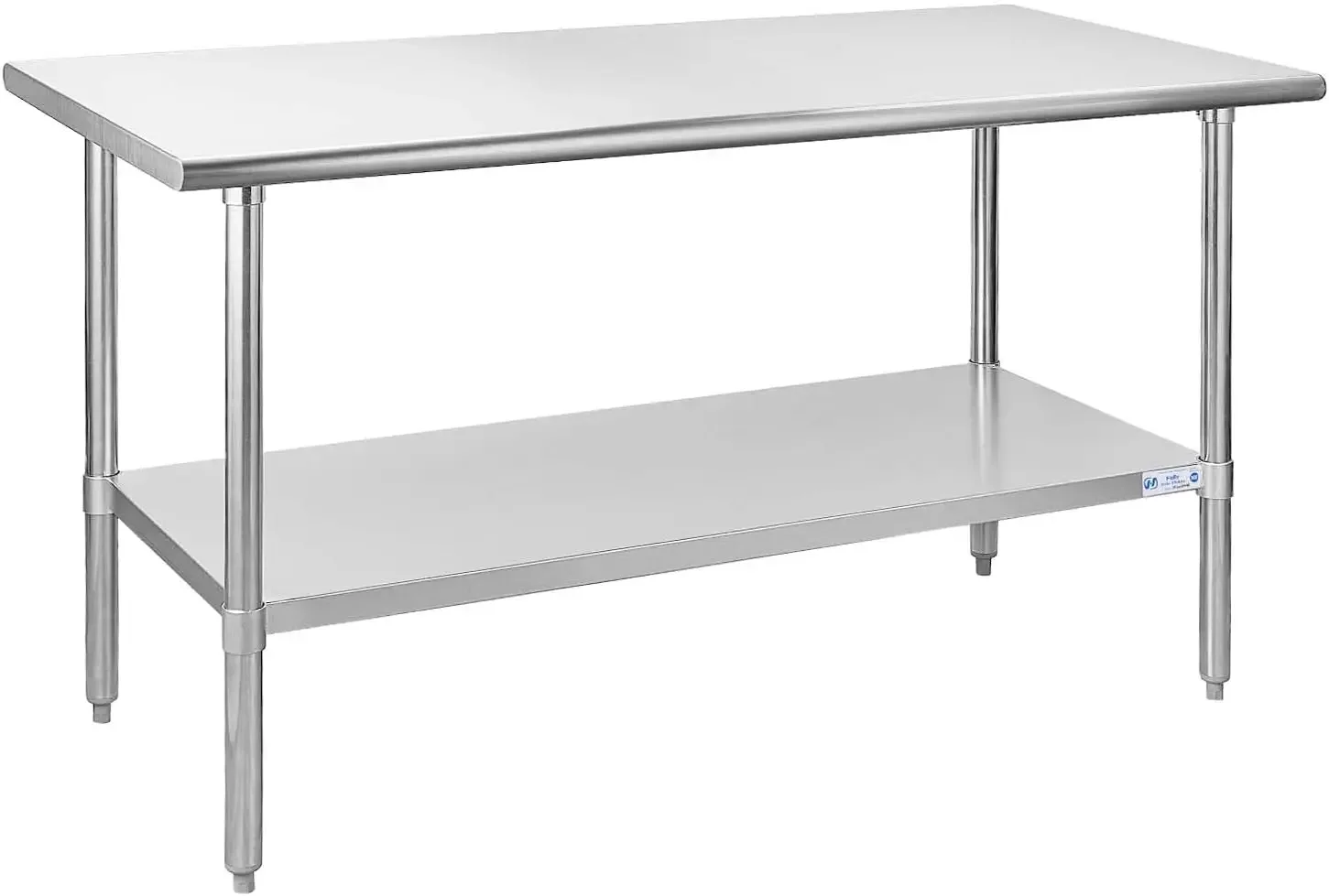 Stainless Steel Table for Prep & Work 24 x 60 Inches, NSF Commercial Heavy Duty Table with and Galvanized Legs