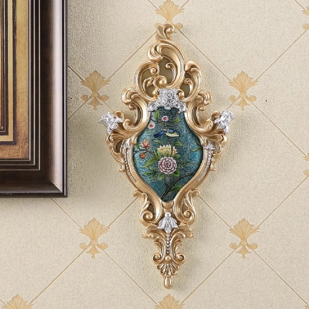 European lace retro wall hanging creative wall decoration pendant background wall flower and bird artwork