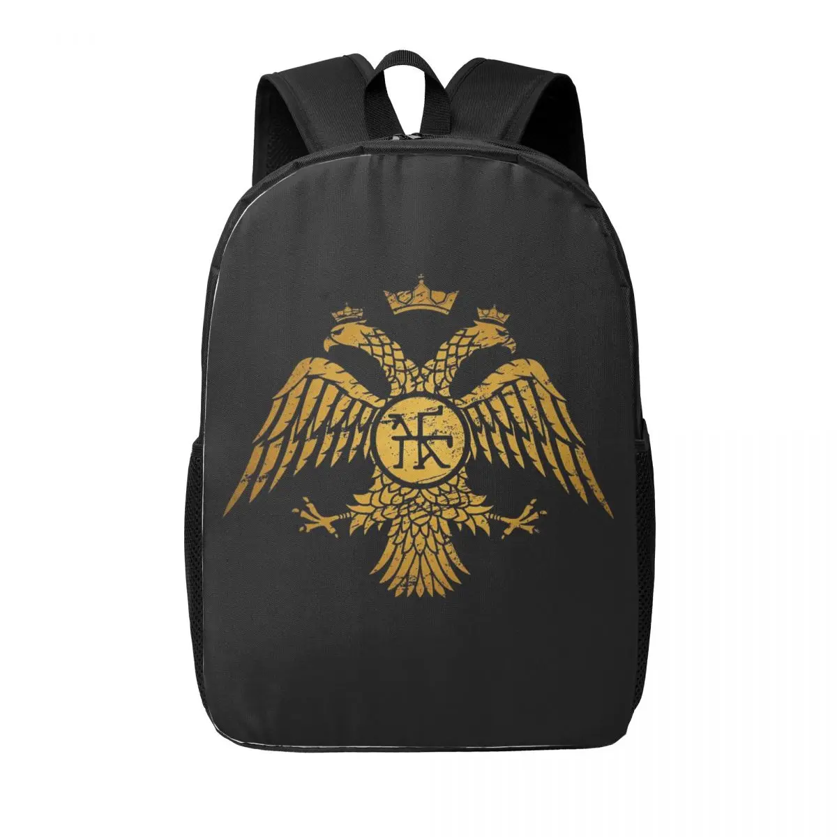 Império bizantino constanteople dupla cabeça águia mulher mochila bookbag crianças sacos de escola portabilidade ombro