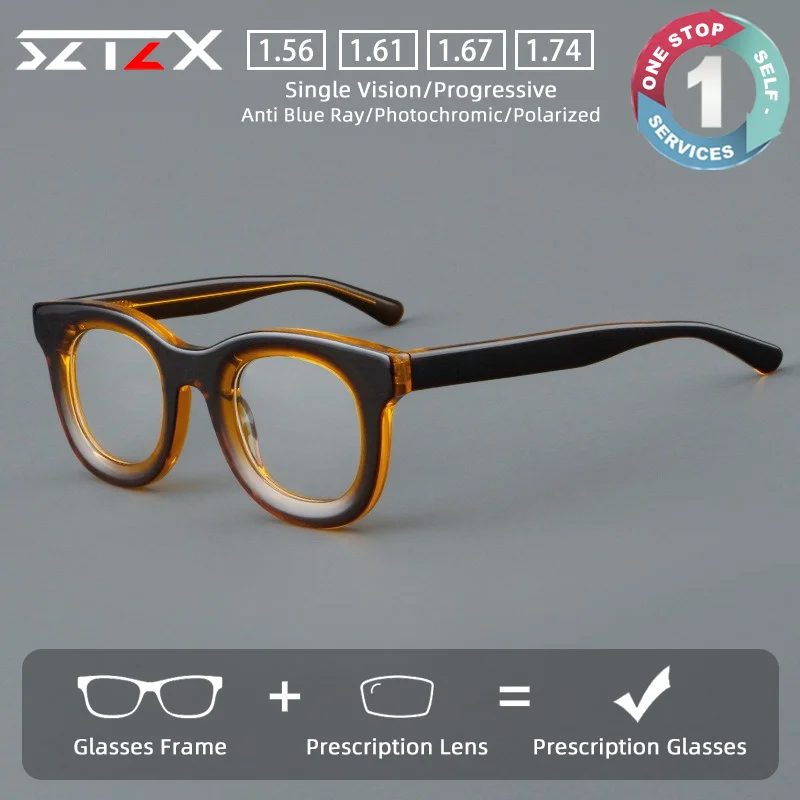 sztzx-minimalist-durable-comfortable-prescription-glasses-blue-light-blocking-acetate-myopia-eyewear-progressive-reading-glasses