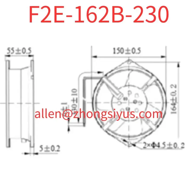 Tout nouveau ventilateur axial d'armoire électrique de ventilateur d'ordinateur de F2E-162B-230