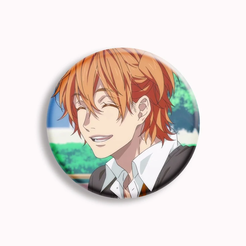 Pin de botón de Anime Yarichin B Club, lindo Yuri Ayato Tamura Yui, broche divertido, insignia de bolsa, accesorios de decoración, fanáticos, coleccionan amigos, regalo