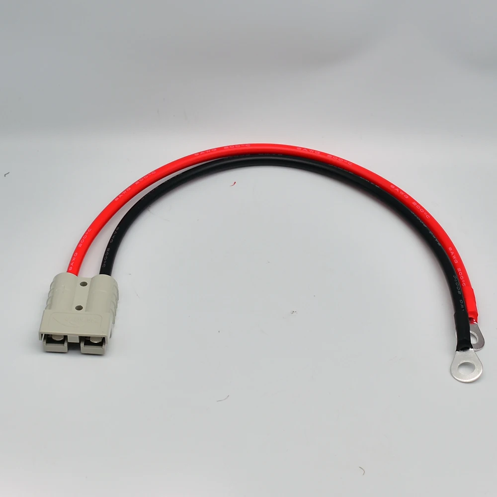 1 قطعة القطب المزدوج 50A 600 فولت عالية المكونات الحالية مع 8AWG M8 كابل السيليكون رافعة شوكية كهربائية التوصيل موصل شحن سريع