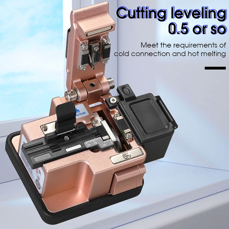COMPTYCO AUA-X3 Fiber Cleaver Optical Fiber Cold Connection/Fusion Splicing Cutting Tool Automatic Knife Return Fiber Cutter