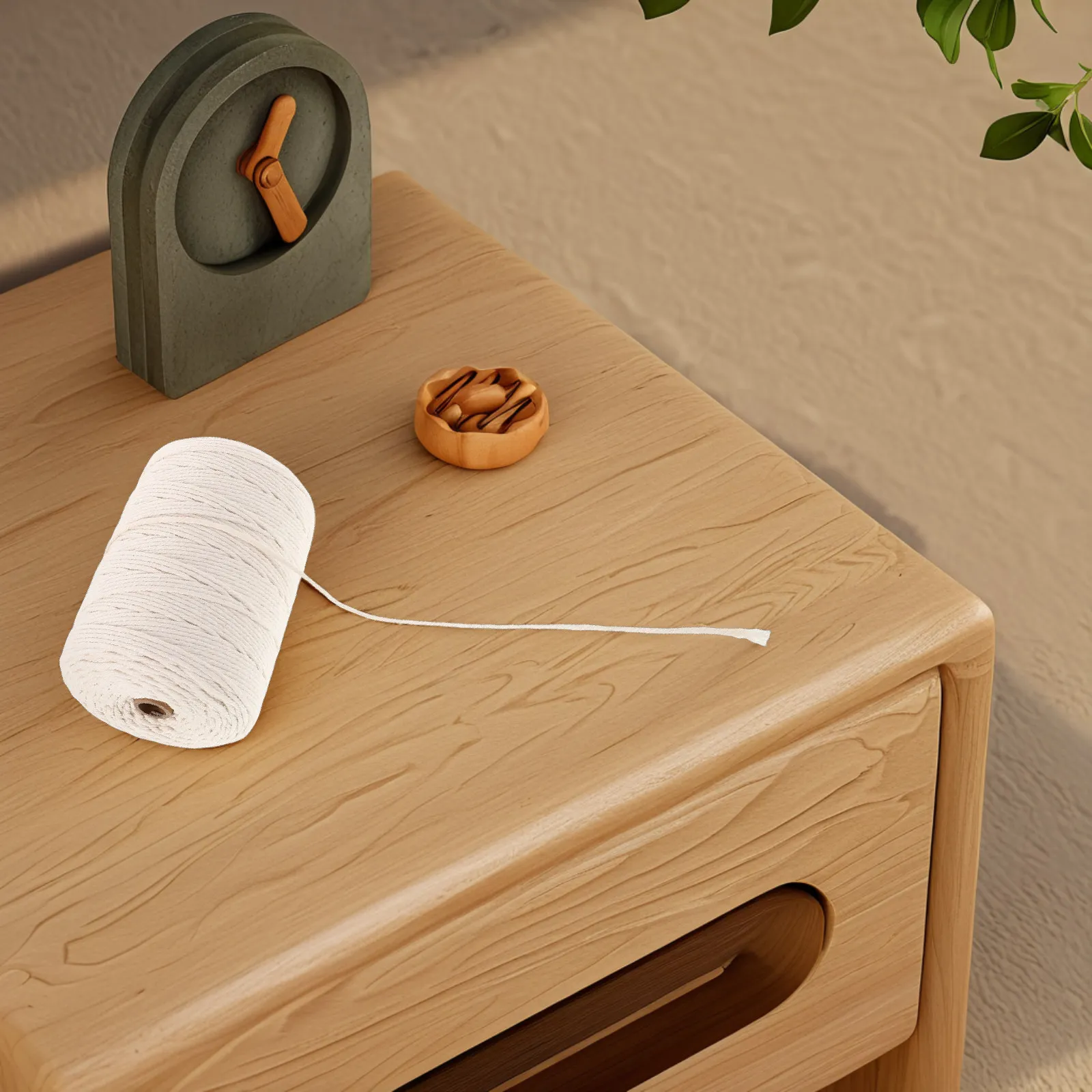 

1 Roll Thick Soft Cotton Rope for Macrame DIY Craft Projects Wall Hangings Tapestry Weaving Decorative Cord Heavy Duty Crafting