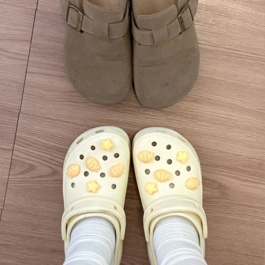 

Lovely Footwear Decoration DIY Small Fish Biscuit Series Cute Adornment for Clogs Sandals Funny Shoe Accessories Christmas Gift