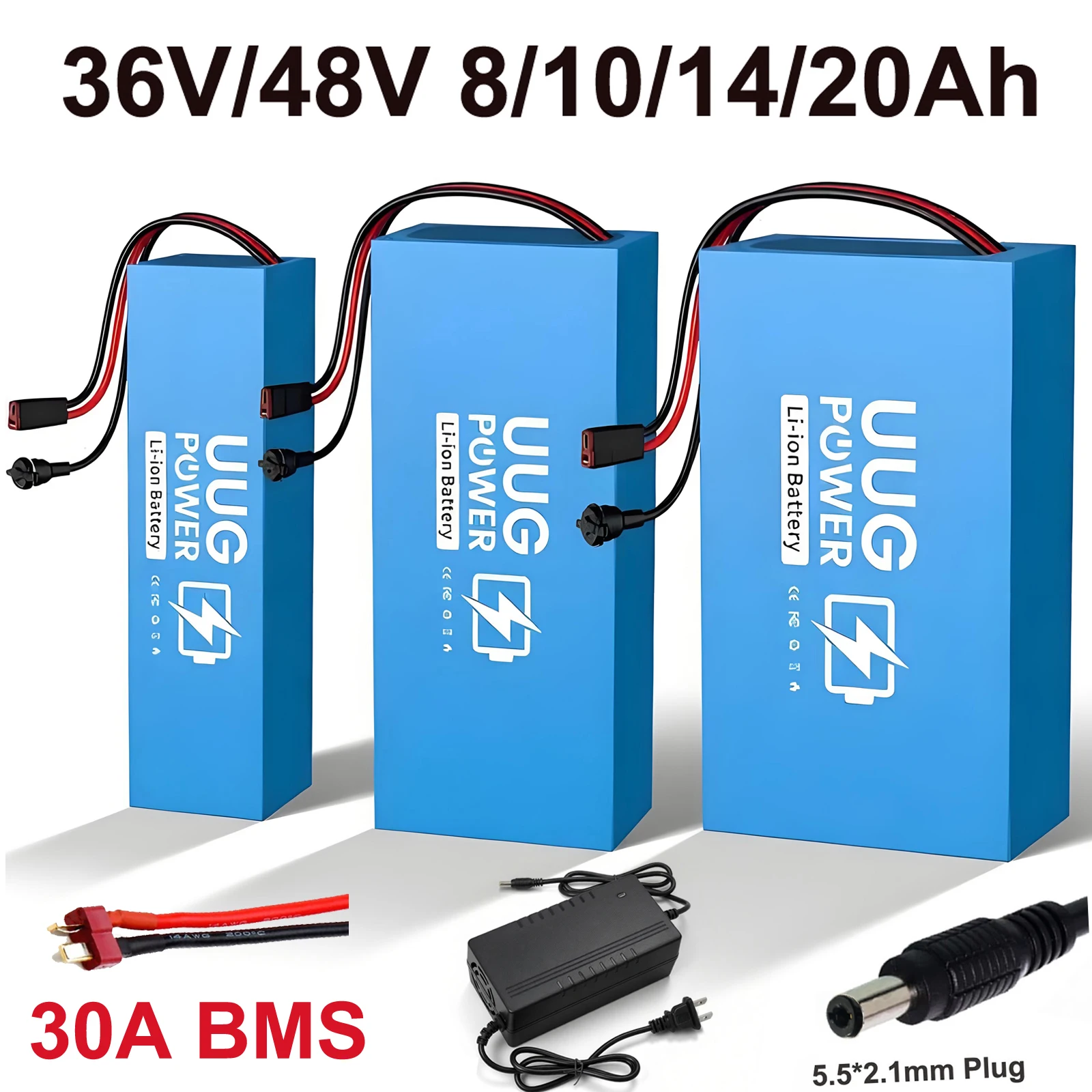 36V 48V 8Ah/14Ah/16Ah/20Ah Ebike Battery 100W-1500W Electric Bike, Bicycle, Scooter Motor