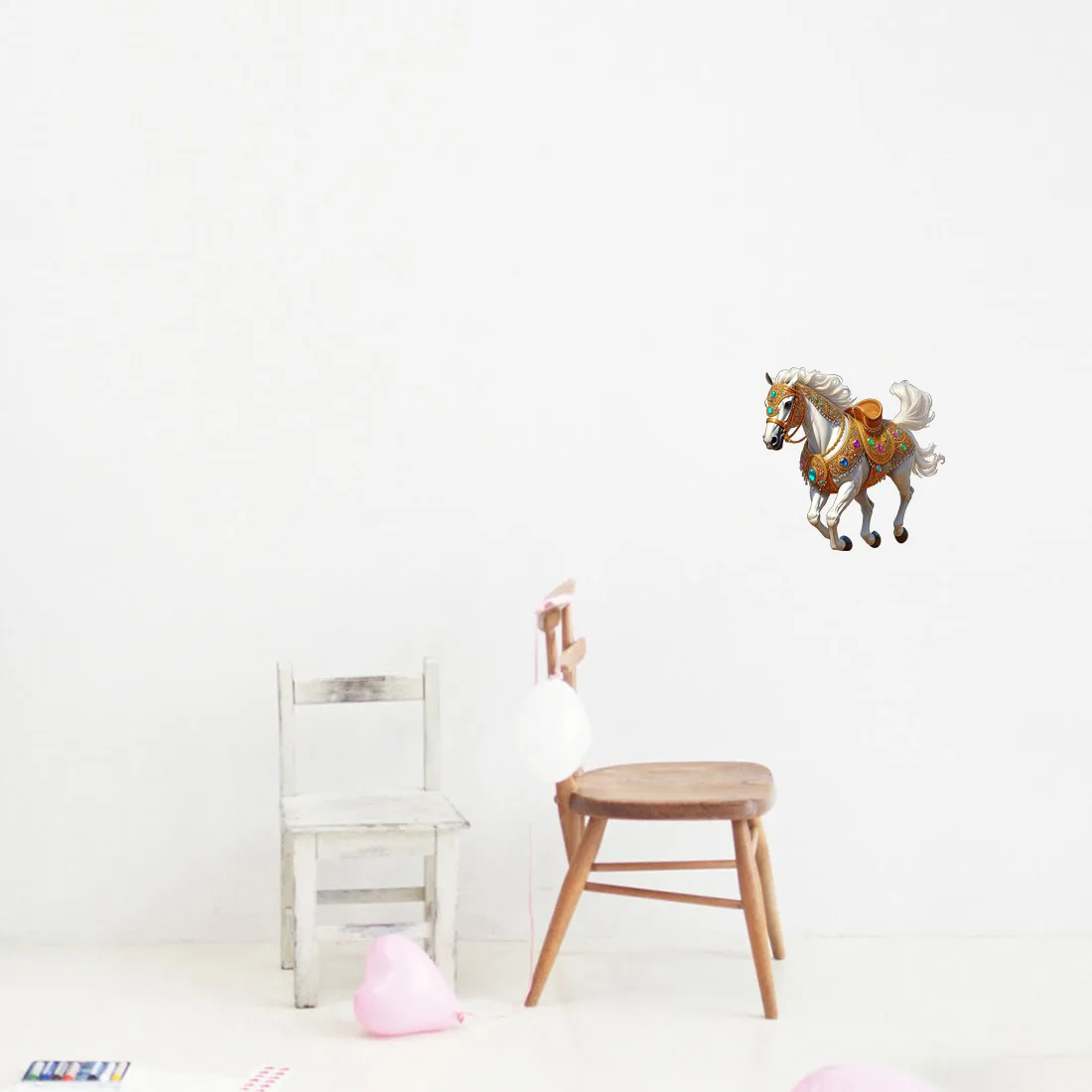 Three Ratels CFN71 Colorful art horse and animal wall stickers for home decoration, personalized car decals