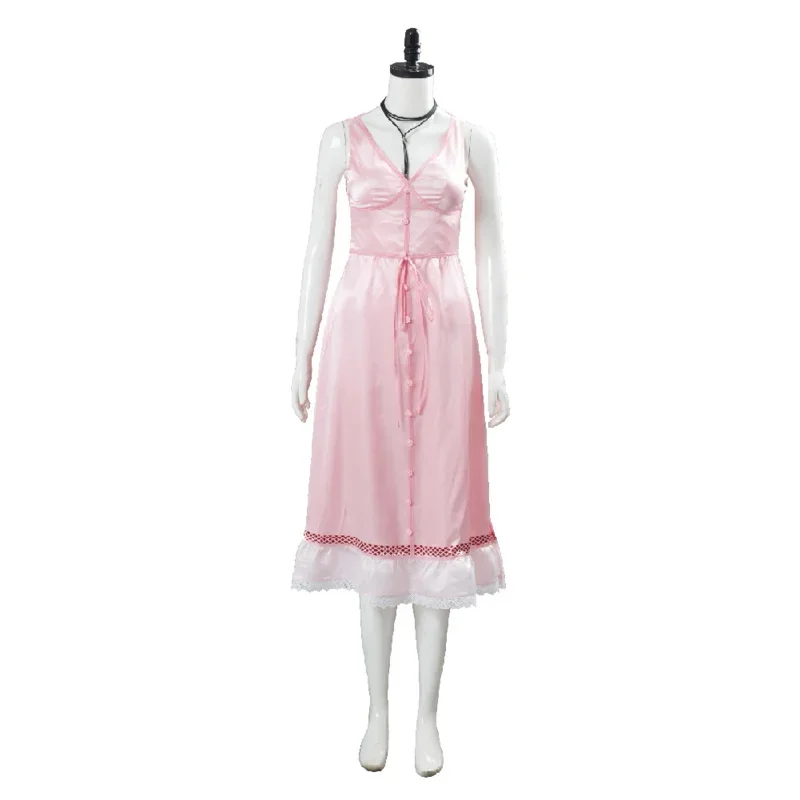 Финальный косплей Fantasy VII 7, Aerith Aeris, костюм Gainsborough, платье Yuffie Kisaragi Moogle, накидка, наряд для взрослых женщин M17