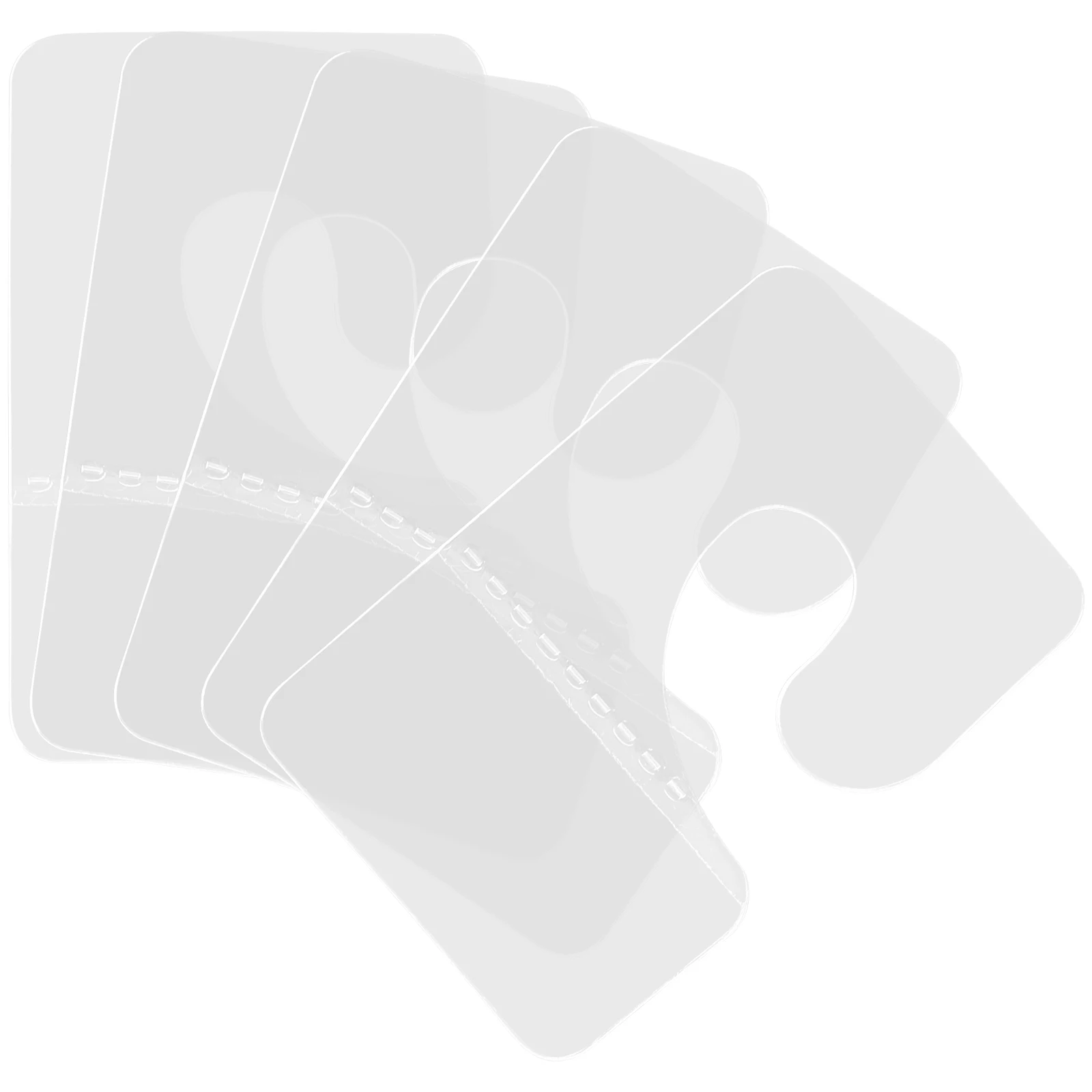 

100 Pcs Self Adhesive Hook Clear Hooks Hang Sticky Tags for Labeling File Tabs Hanging