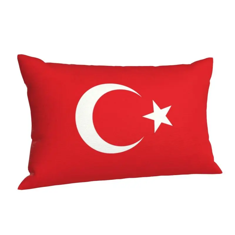 Custom Flag Of Turkeys Luxury Pillow Cover Patriotism Pillowcases Rectangle