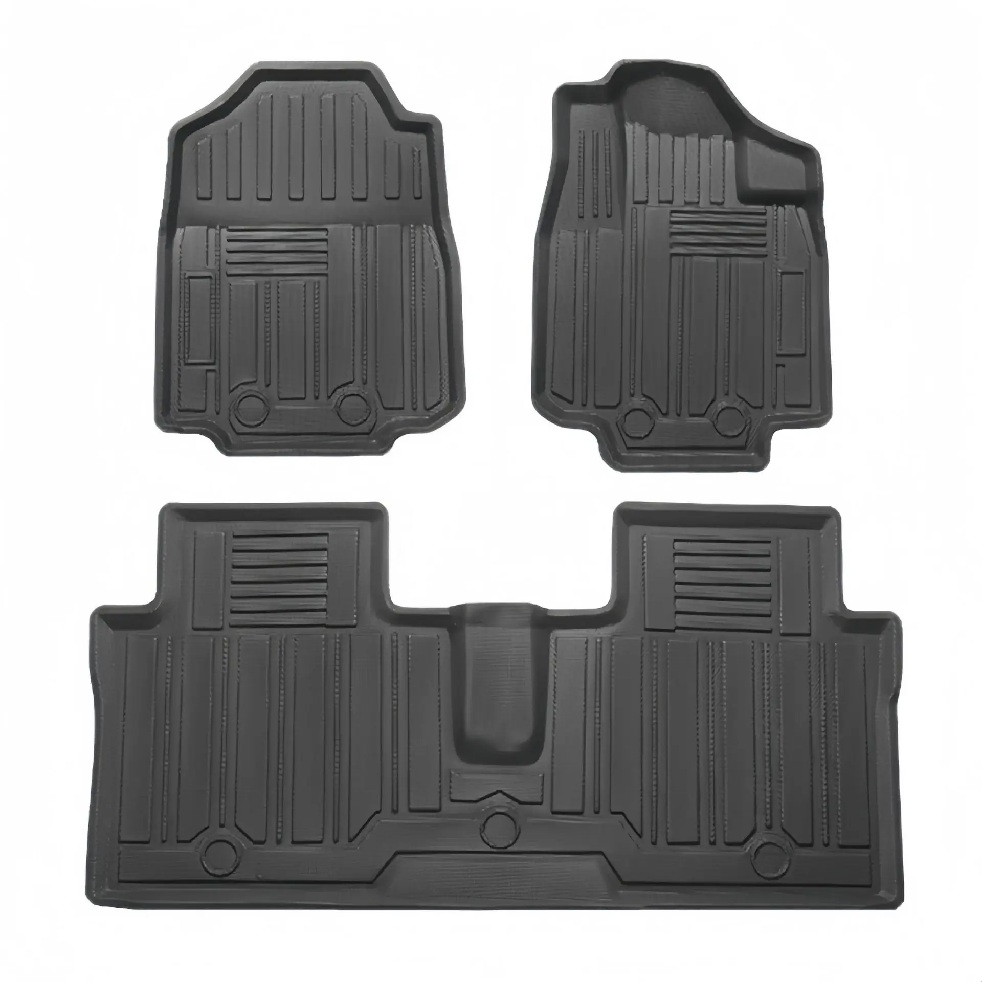 For RHD SPACIA MK53S 2022-2023 All-Weather Floor TPE Waterproof Anti-slip Full Set 3Pcs Rear Trunk & Car Mats