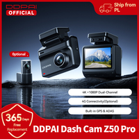 2025 New DDPAI Dash Cam Z50 Pro 4K Car Camera Night Vision 5GHz Wi-Fi GPS ADAS 24H Parking Monitor Support Front and Rear Cam