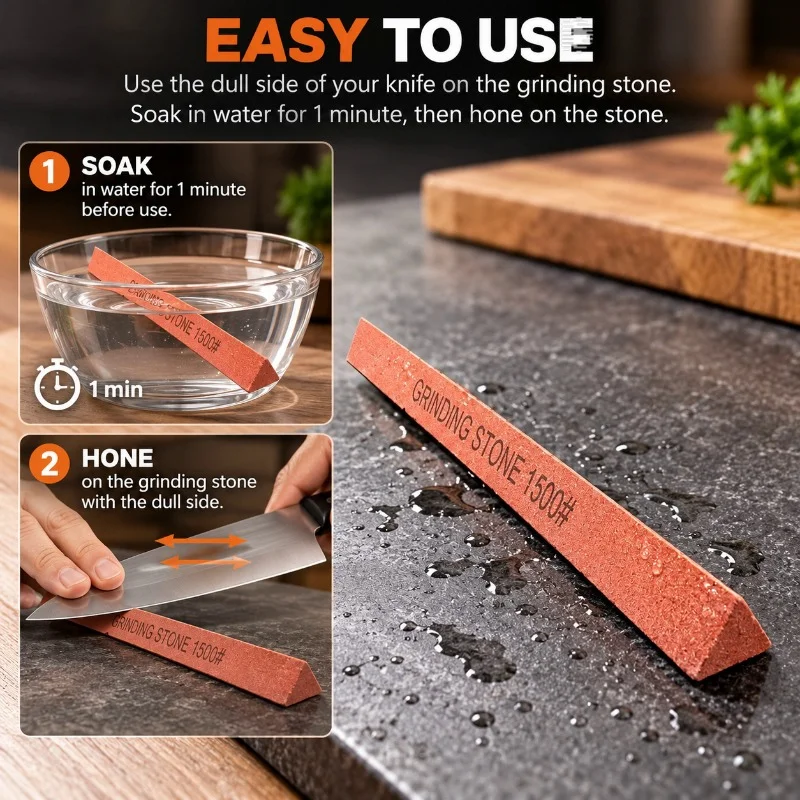 1PC 80‑3000 Grit Triangle Silicone Carbide Oil Whetstone Set Honing Polishing Sharpening Stone For Knife Scissor Sharpener Hot