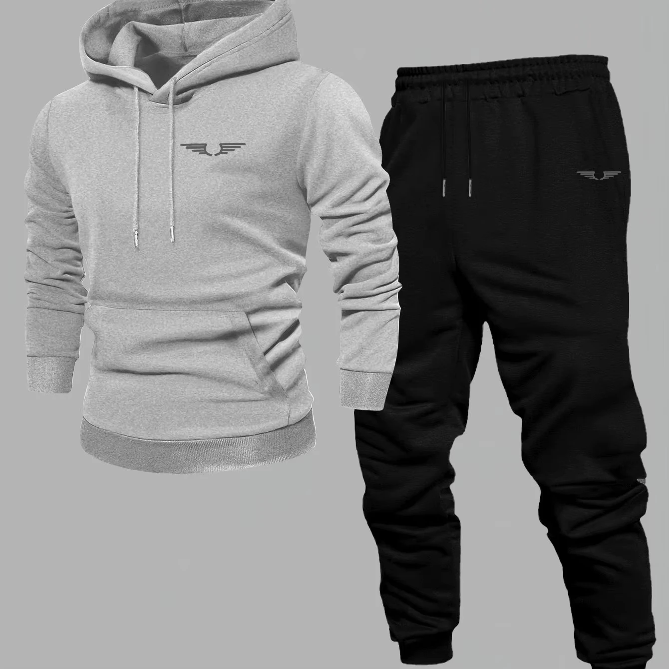 2026 Winter Luxury Oversized Pullover Hoodie Sets Fleece Men Women Hooded Tracksuit Casual Sweatshirt Sweatpants 2 Piece Set view 3