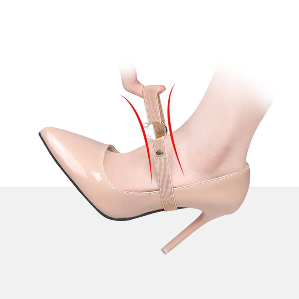

3Pairs Anti Loose Heel Straps Adjustable Female High Heel Shoe Bands Replaceable Fixing Buckle Comfortable Daily Use
