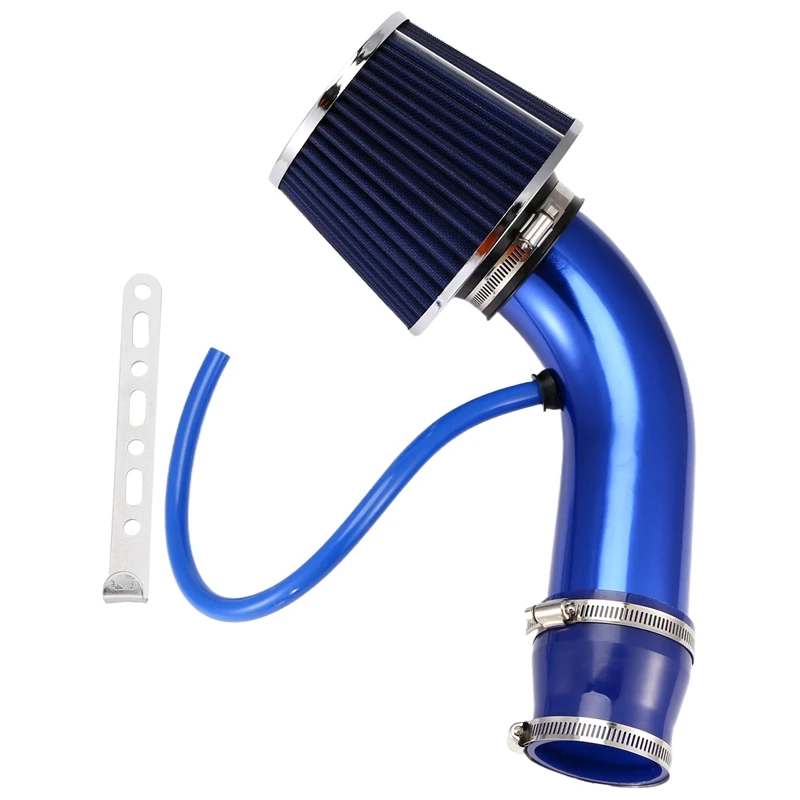 Automobile 76Mm Refitted Winter Mushroom Head Air Filter Intake Pipe Filter High Flow Air Filter Aluminum Pipe Kit