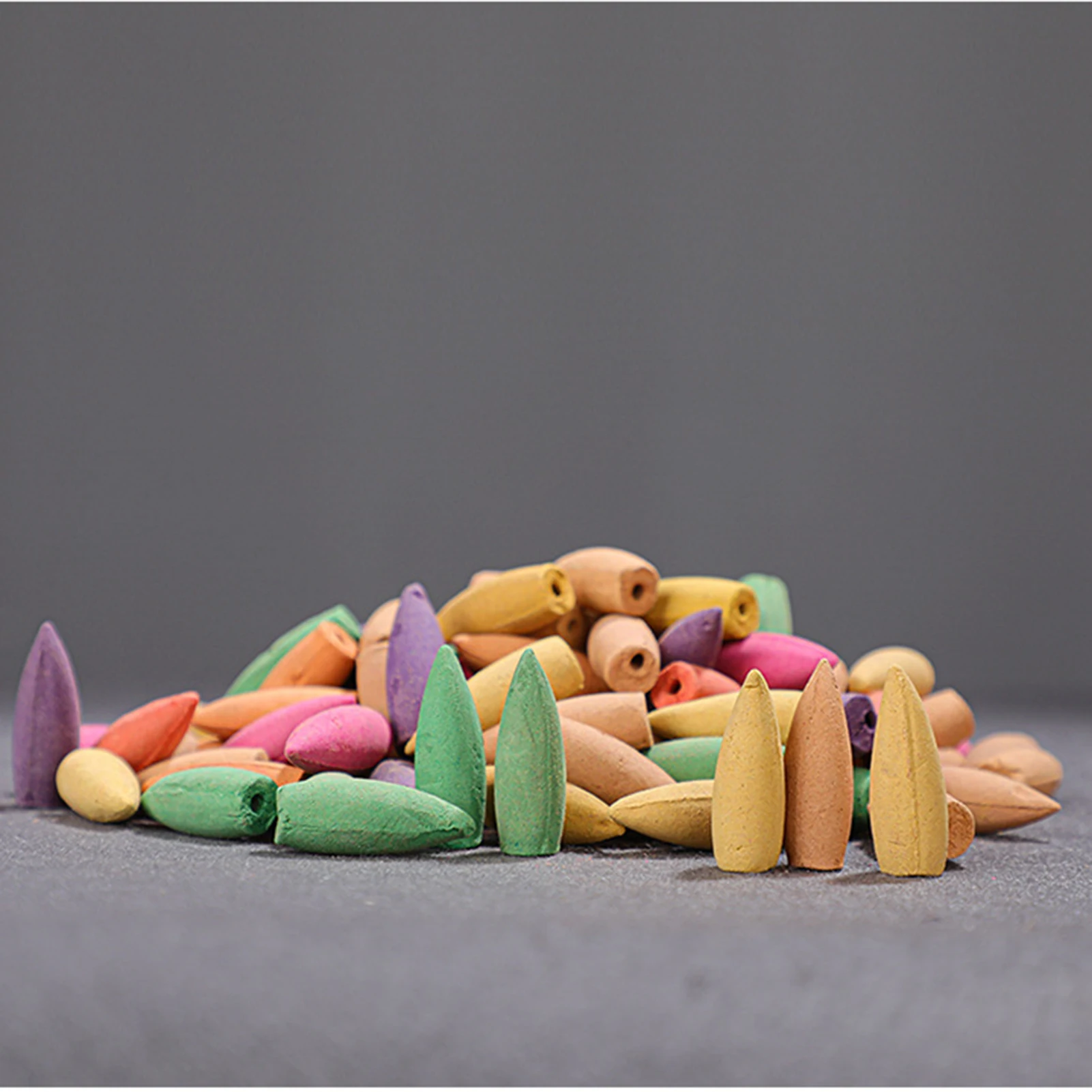 Colorful Natural Incense Cones Helping to Relieve Anxiety and Fatigue for Yoga SPA Office Hotel