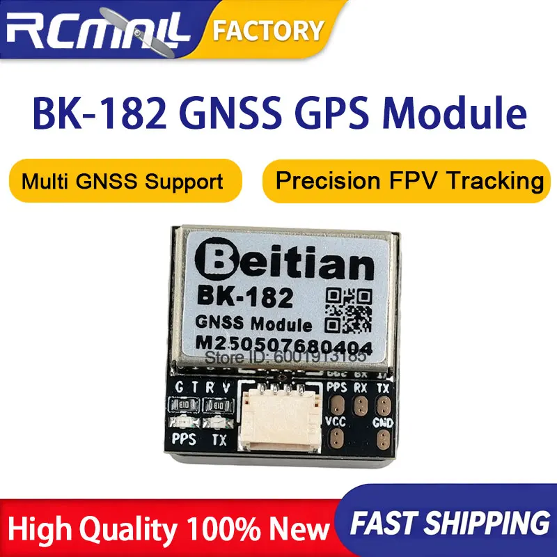 BK-182 Nano GNSS GPS Module M9140 Chip 4 System Navigation Receiver with 1.0mm 4Pin Cable for FPV RC Drone Aircraft Project