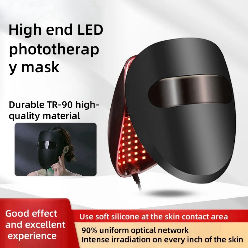 Wiederaufladbare LED-Gesichtsmaske LED Photon Beauty Mask Hautverjüngung Home Face Lifting Whitening Hautpflege Schönheitsmaske