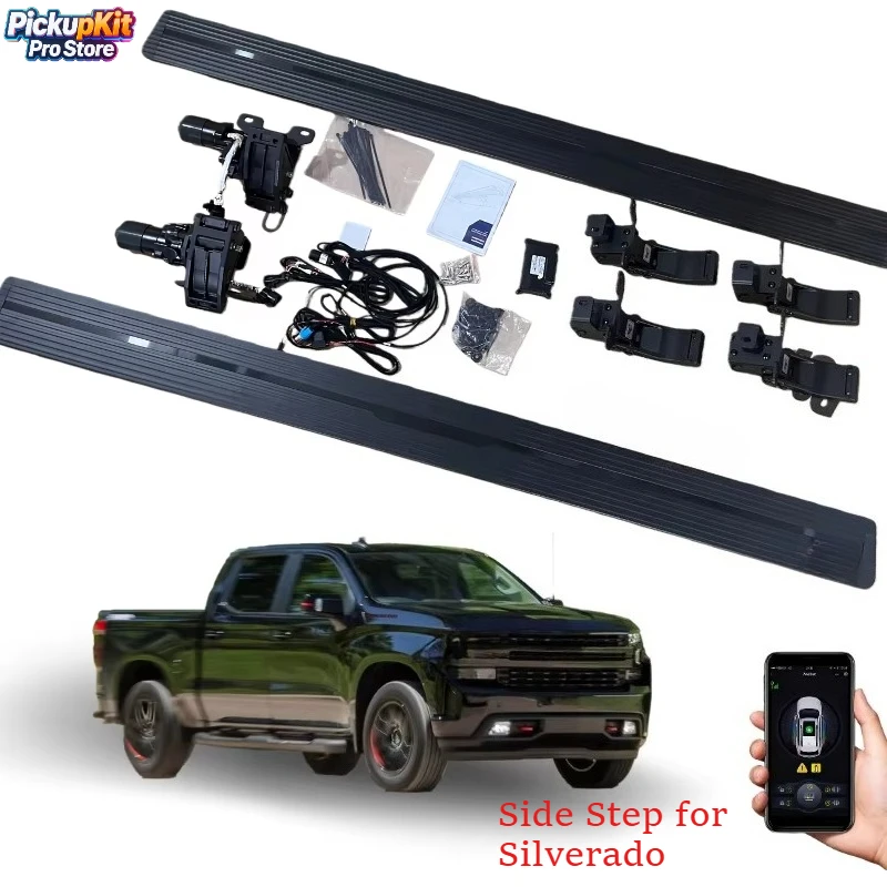 

Automatic Electric Power Running Boards Side Steps for Silverado Pickup Truck