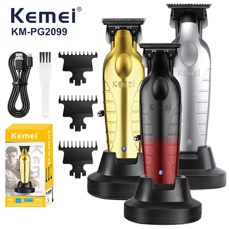 Kemei KM-PG2099 Men's Hair Trimmer Machine Hair Clipper Professional Hair Cutting Machine Km-2299 Upgraded Version Hair Trimmer