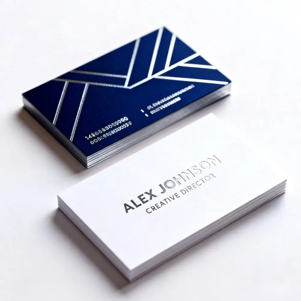 200Pcs Custom Embossed Business Cards 500gsm Soft Cotton Paper Personalized Logo Professional Identity Card