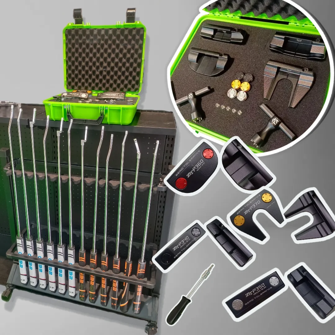 

Customizable Golf Putter Kit 4-Style Heads Options CNC Milled SS.303 Black Golf Clubs Fitting System Steel Golf Shops Workshops