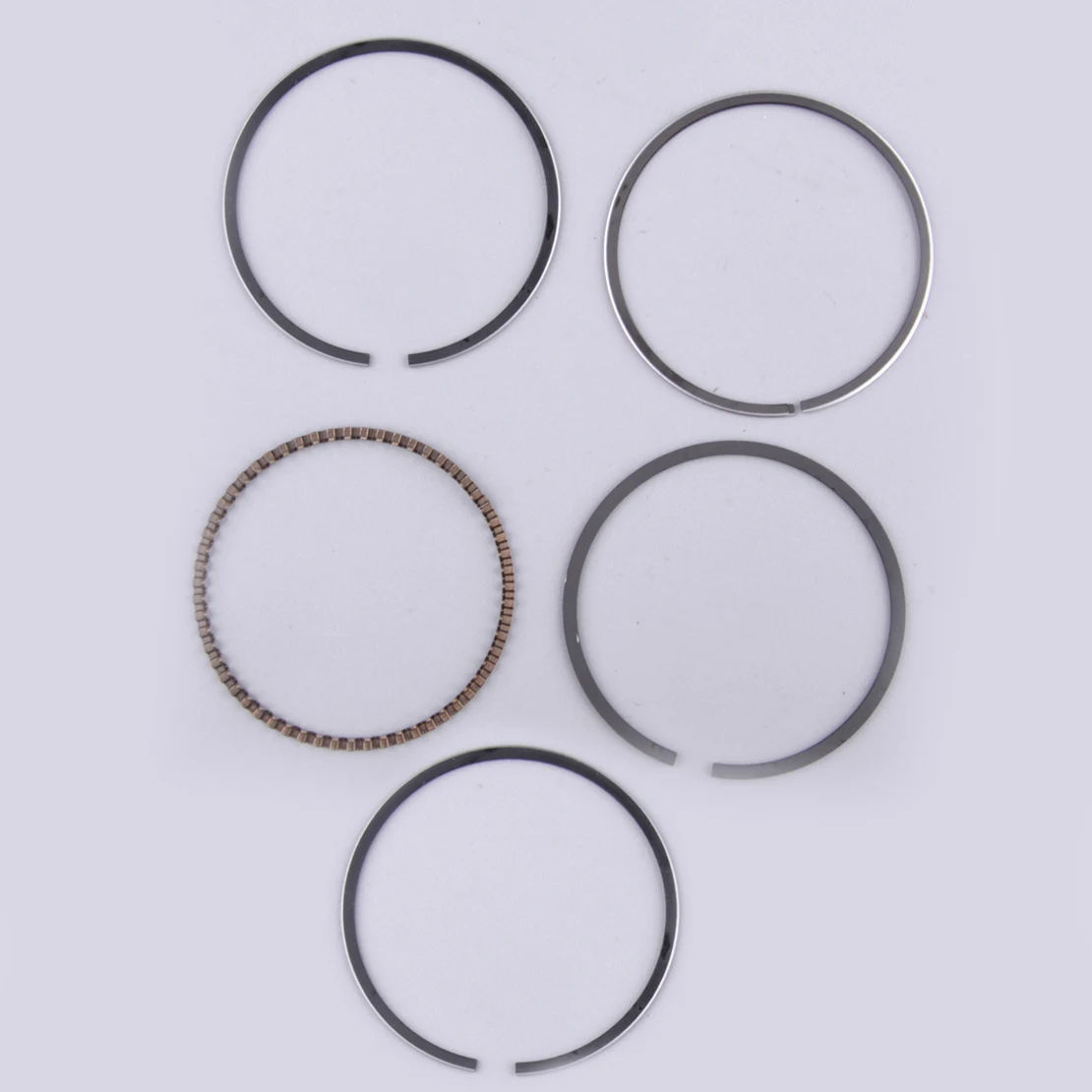 5pcs/Set 50mm Bore Piston Rings Kit New for 100cc Engine Motorised Bicycle Bike Scooter