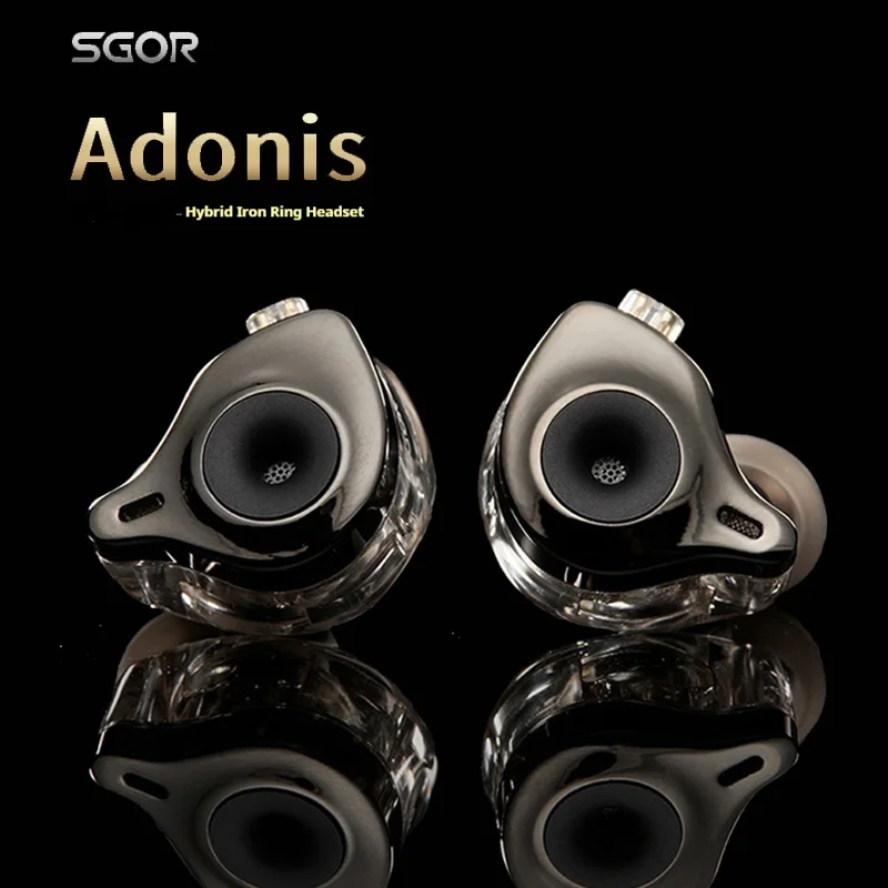 SGOR Adonis Wired In Ear Monitor HIFI Super Bass Earbuds HIFI Super Bass Earbuds High Sound Quality Customized Music Headphones