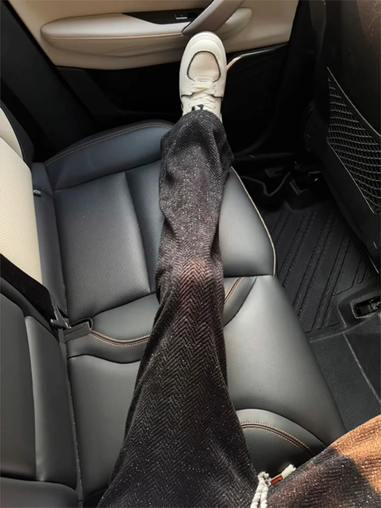 

Мужские повседневные прямые брюки Cleanfit, осенний сезон, маленькие спортивные штаны Fraance Sle Bla в диагональную полоску со звездами