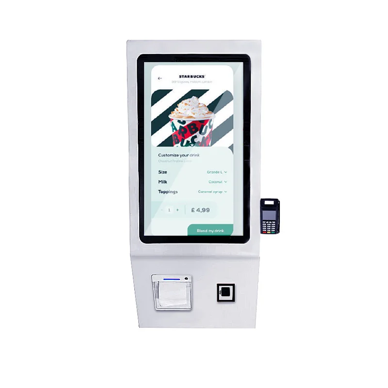 

Bank or Hotel Self Service Ordering Payment Touch All in One Wall Mounted or Desktop Restaurant