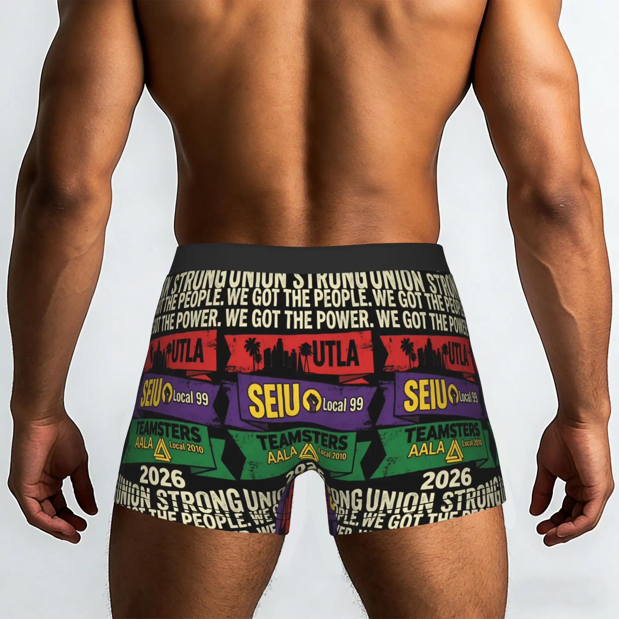 UTLA SEIU AALA We Got The People  Labor Movement Underpants Homme Panties Male Underwear Ventilate Shorts Boxer Briefs