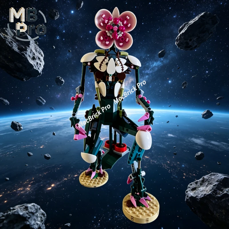 

Набор для сборки «Демоническая орхидея» (MOC), конструктор «Фантастическое тёмное цветущее существо» для энтузиастов