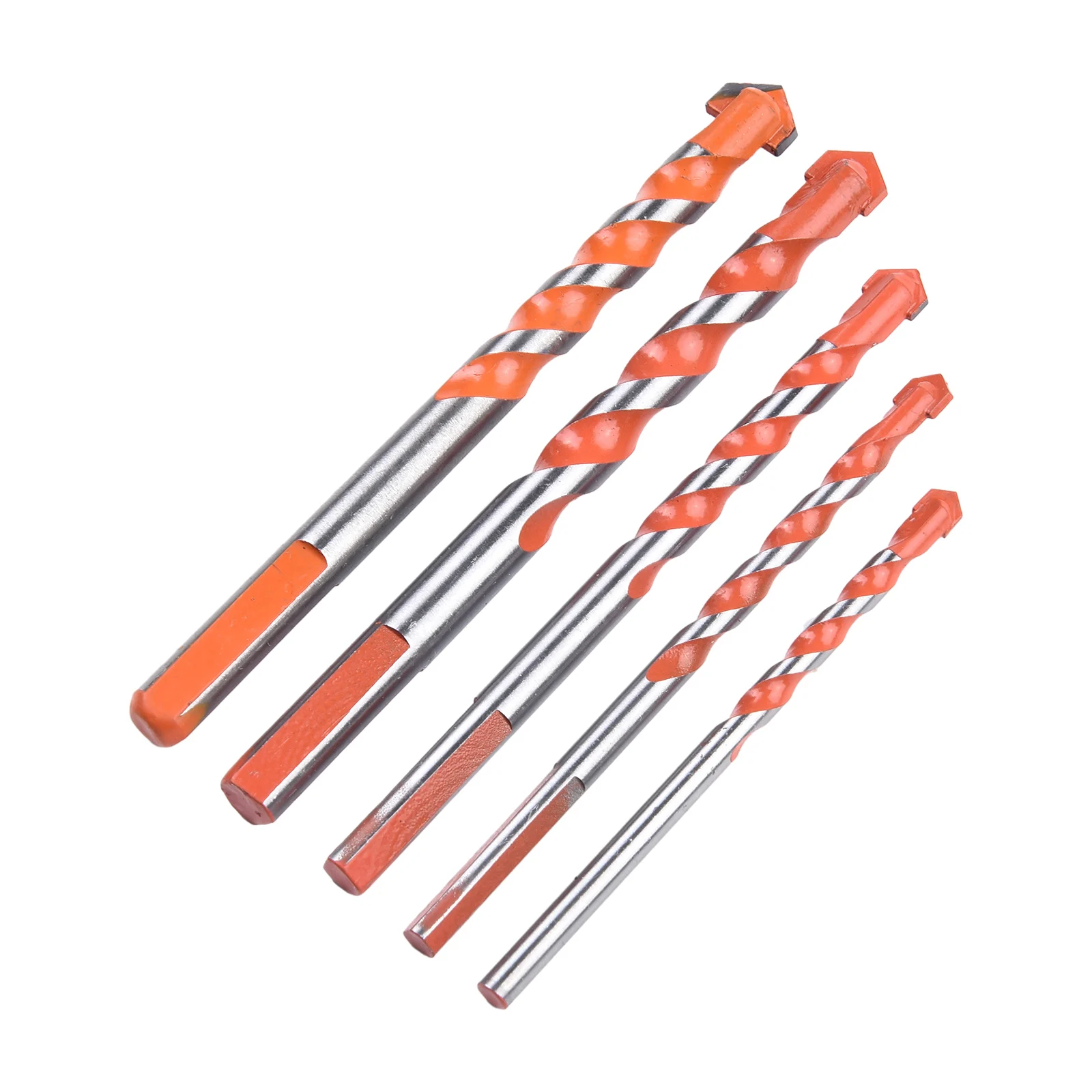 Bricks Drill Bit Tiles Wood 5/6/8/10/12mm 5Pcs/Set Carbide Tip Ceramic Kit Multifunctional Orange Punching Hole