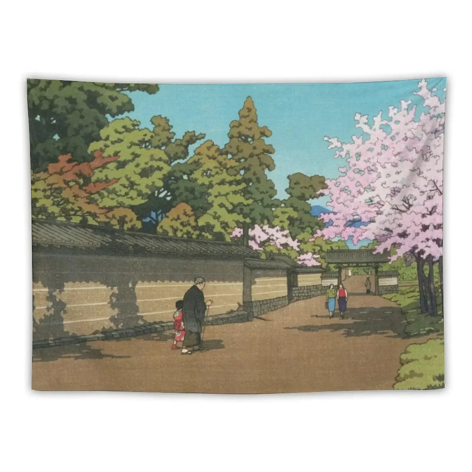 Daigo in Spring by Kawase Hasui Tapestry Decoration Wall Room Decor Aesthetic Room Decorating Aesthetic Decor For Room Tapestry